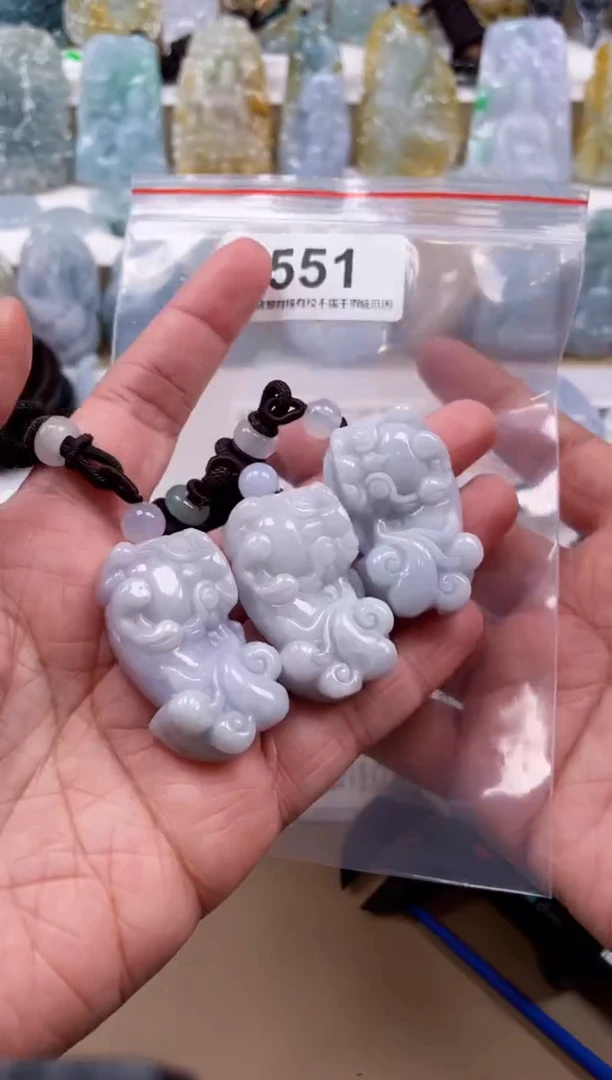 【闪购商品】翡翠颈饰未镶嵌缅甸A货翡翠微瑕多样性发一貔貅551