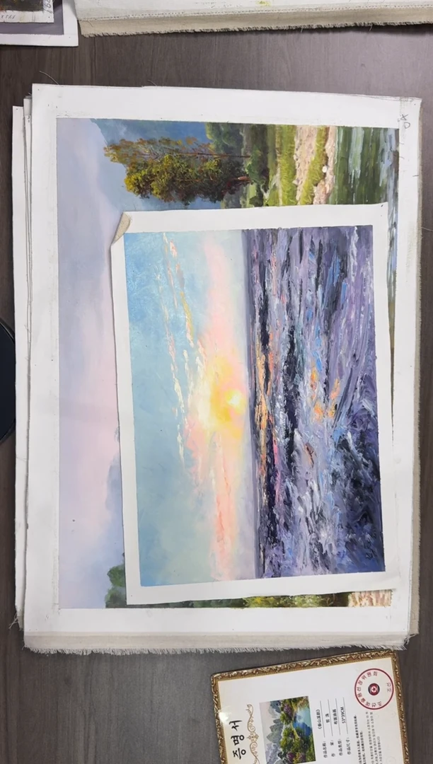 油画【43号】约53*35cm丨朝鲜原创纯手绘孤品油画丨顺丰包邮