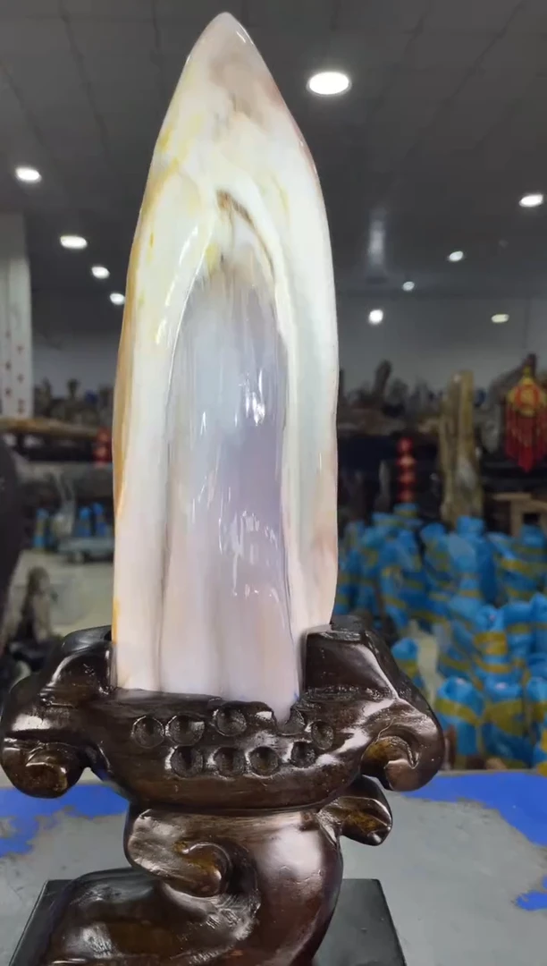 【闪购商品】硅化玉摆件未镶嵌93