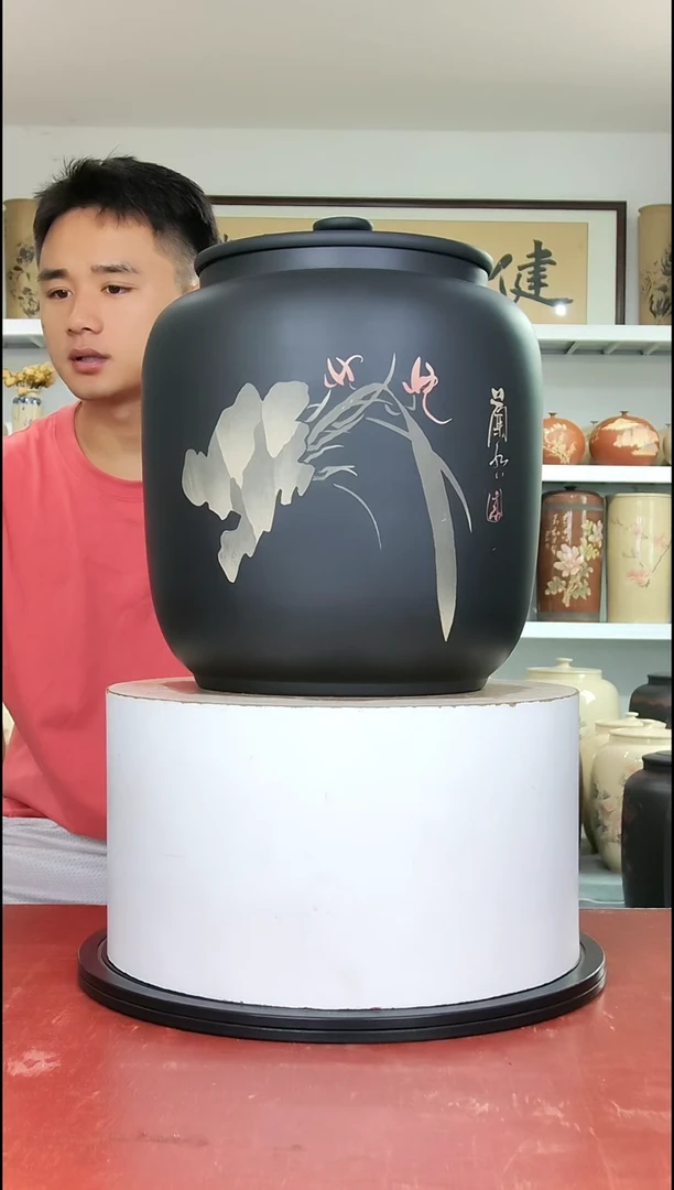 冰***瀑15饼茶缸三斤左右散茶