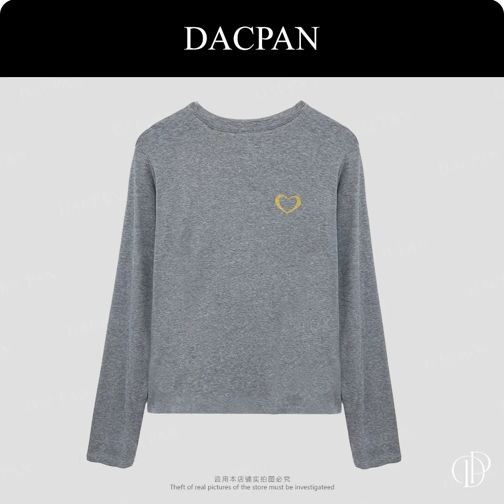 DACPAN- “爱心T”爱心字母印花上衣  2025/盼·PP 21685