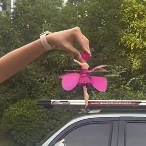 会飞的芭比娃娃感应飞行发光悬浮小飞仙飞天娃娃遥控飞天花仙子