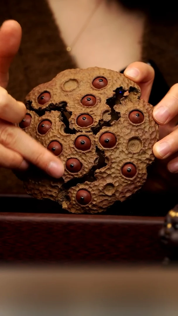 茶壶紫砂莲生万象（手工莲蓬）