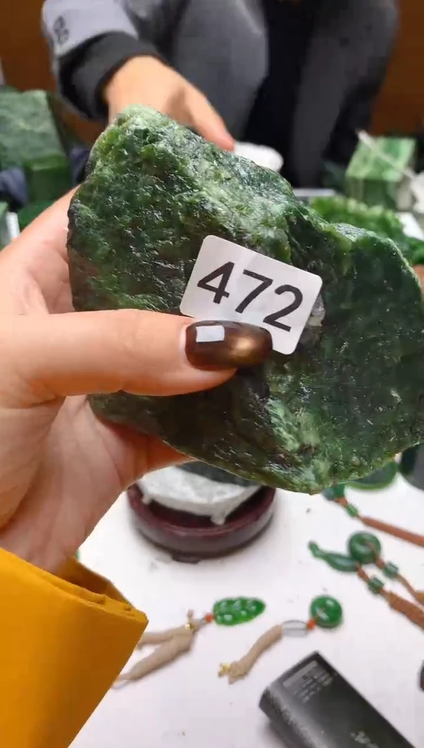 未镶嵌和田玉珠宝半成品2
