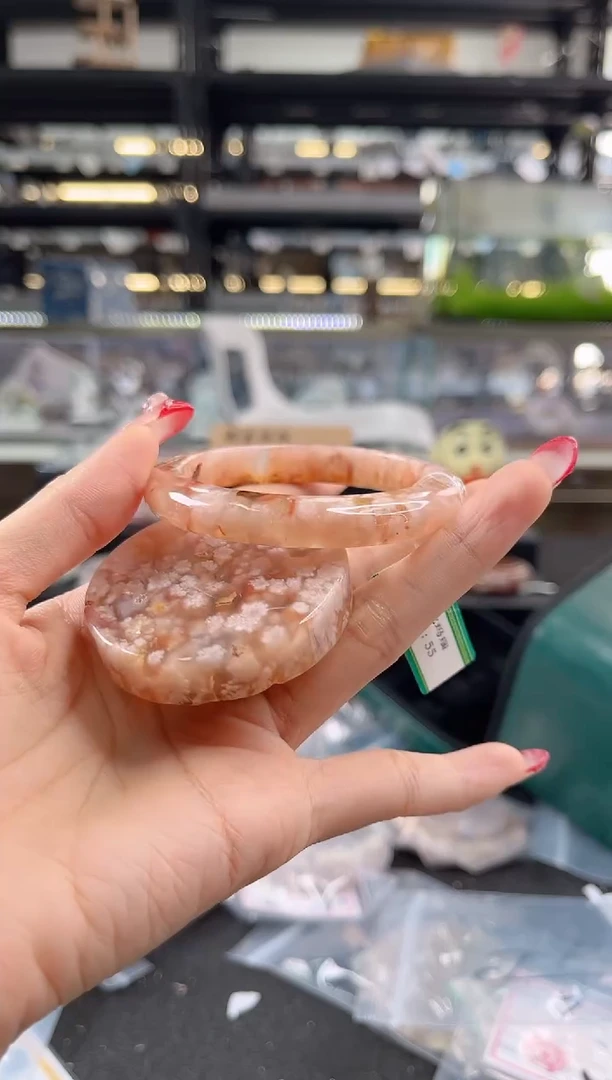 未镶嵌手镯石英质玉55圈口 （赠品镯心）324407