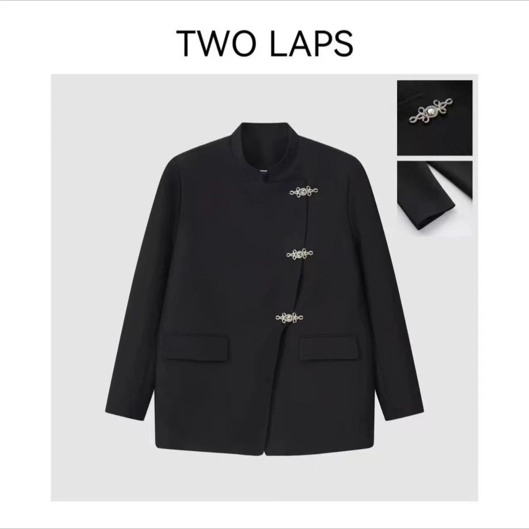 SeeU Timeless【盘扣西装外套】轻奢设计师休闲百搭黑色西装外套
