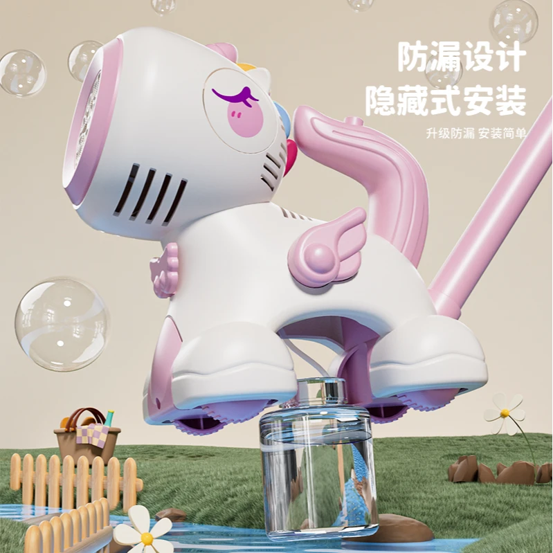 儿童手推电动泡泡机推车全自动吹泡泡婴幼无毒宝宝户外男女孩玩具