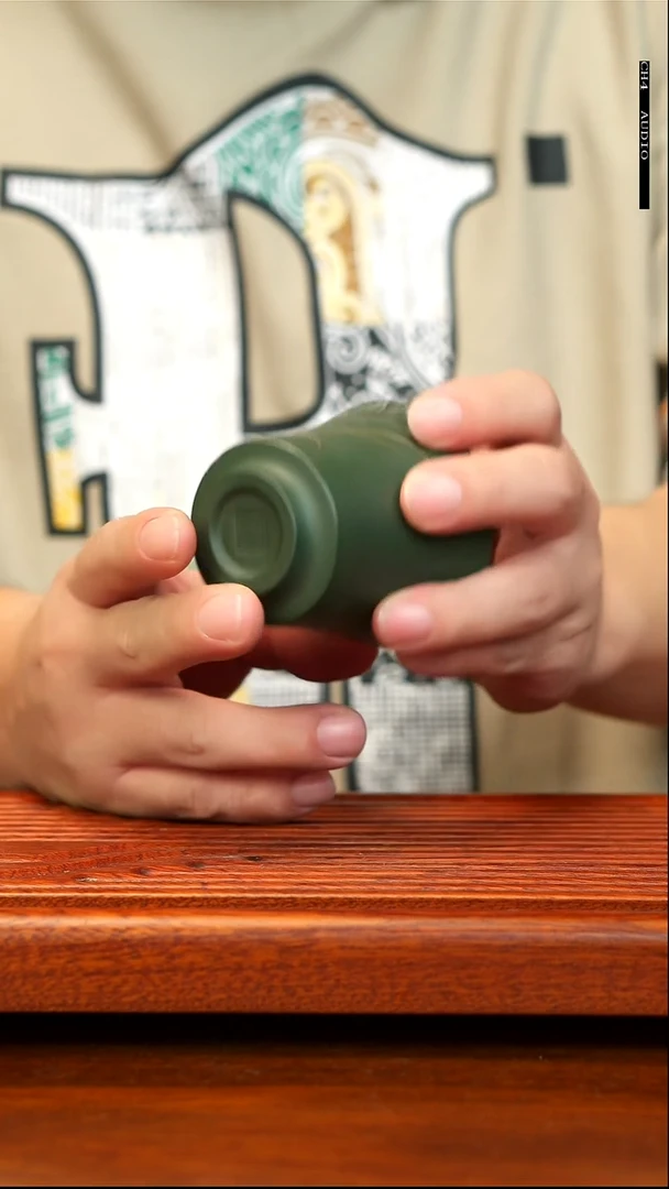 茶壶紫砂绿泥山水杯