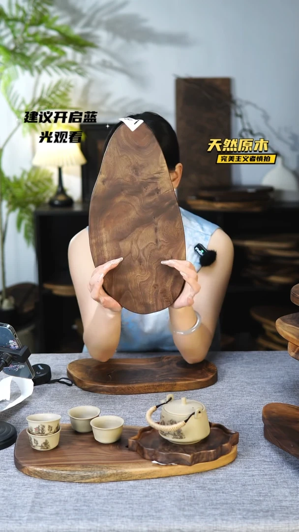 木北美黑胡桃原木.干裂疤结不属于商品质量问题完美主义者慎拍