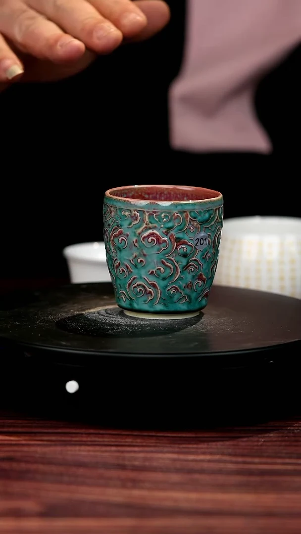 201#一级品原矿钧瓷祥云杯