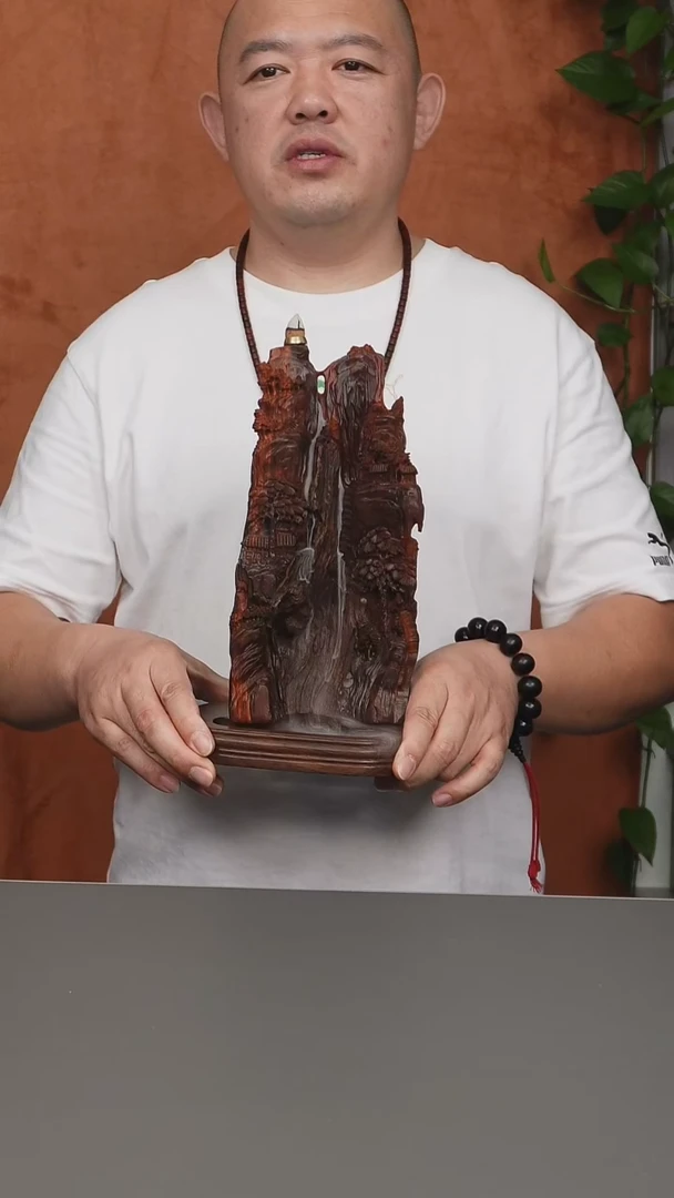 把件小叶紫檀印度小叶紫檀老料 倒流香摆件