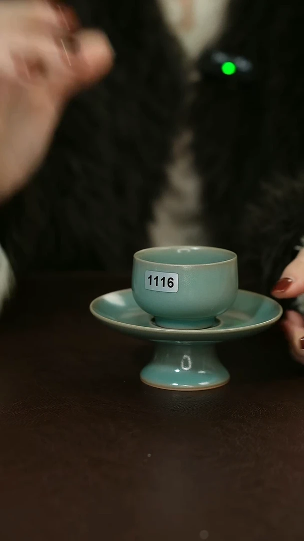 摆件瓷1116 汝宋汝瓷原矿釉