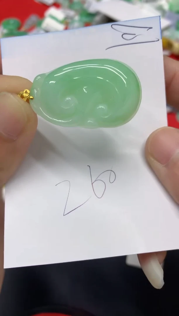 【闪购商品】翡翠颈饰18K金镶嵌翡翠