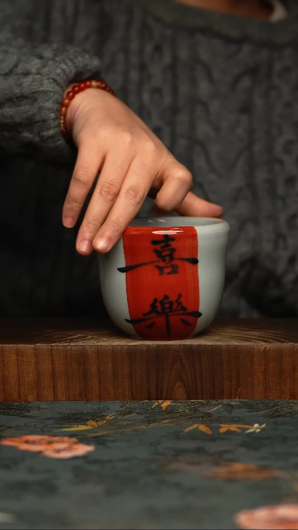 瓷片釉下彩手工手绘同款