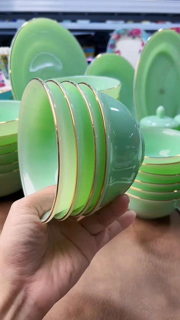 玉瓷4.5英寸饭碗4个景德镇餐具