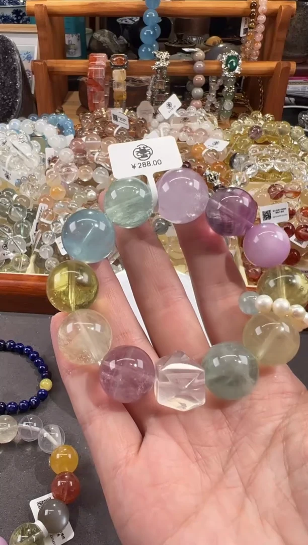 【闪购商品】水晶手链合金定制款 安然