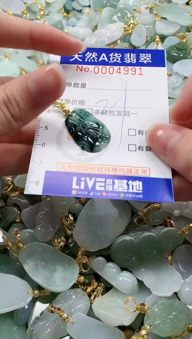 颈饰未镶嵌翡翠纯天然a货翡翠