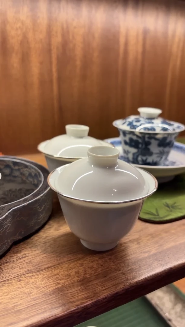 闪购底山水包银盖碗