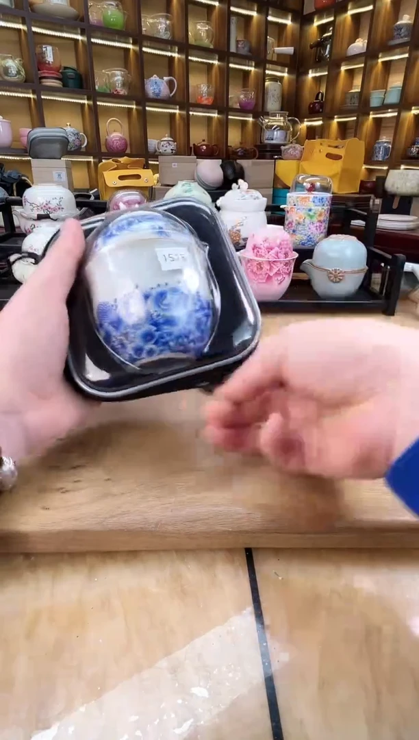 【闪购商品】月白汝窑青花旅行套装