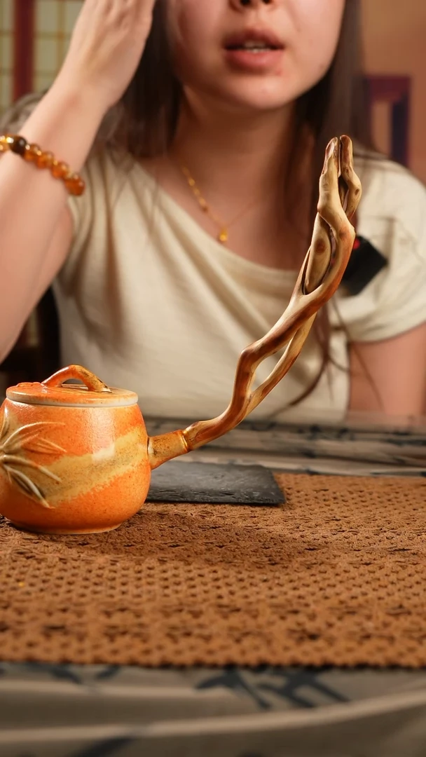 原创手工柴烧茶壶