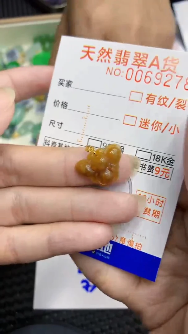 【闪购商品】翡翠颈饰18K金镶嵌            8