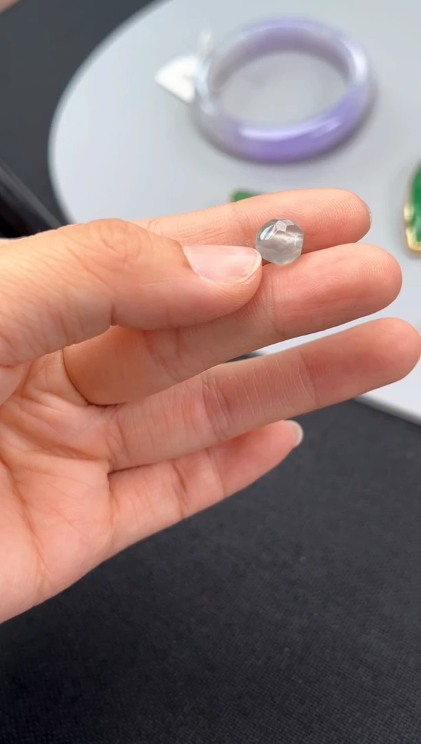 翡翠散珠未镶嵌拾光珠