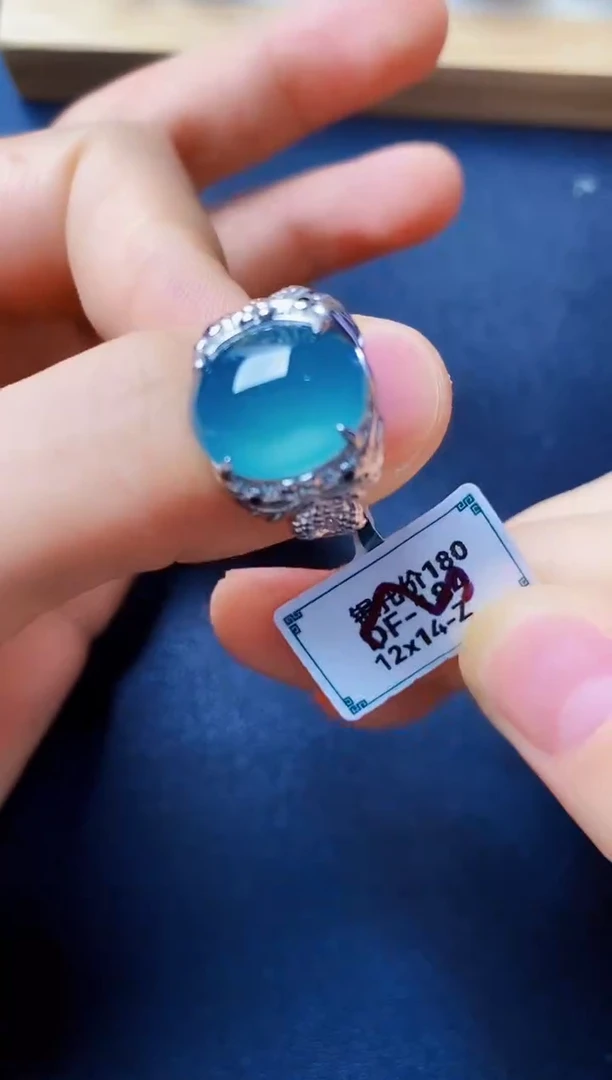 银S925镶嵌戒指翡翠2222222222