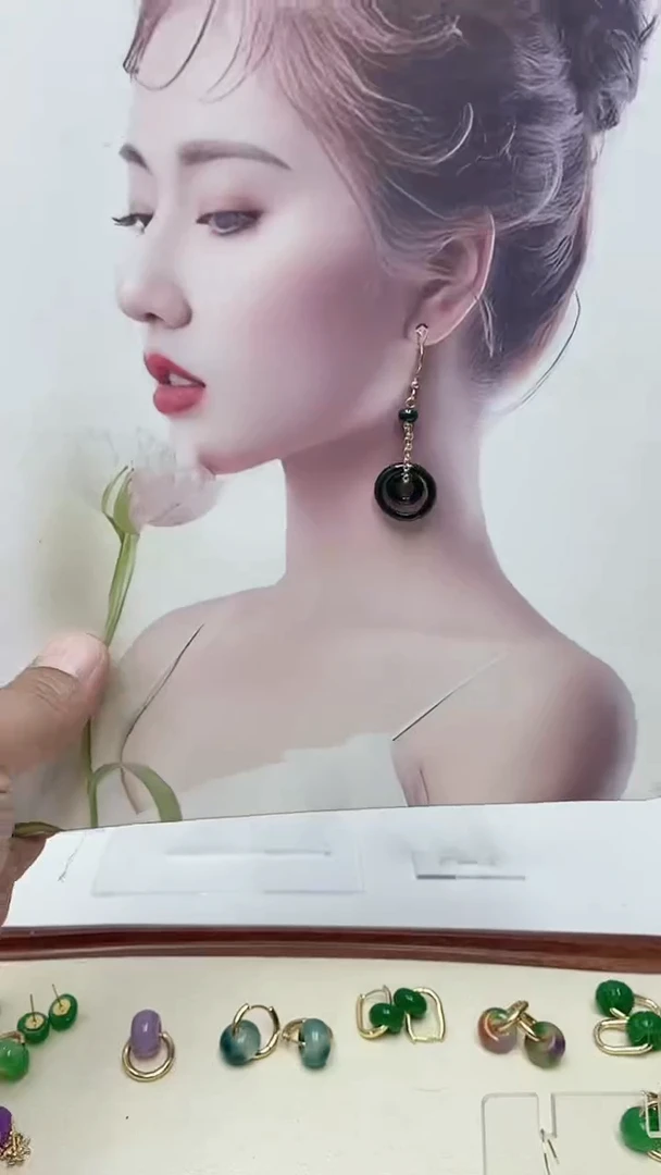 未镶嵌翡翠耳饰155号