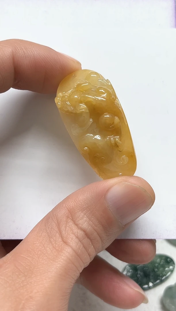 【闪购商品】翡翠颈饰未镶嵌天然缅甸A货翡翠吊坠