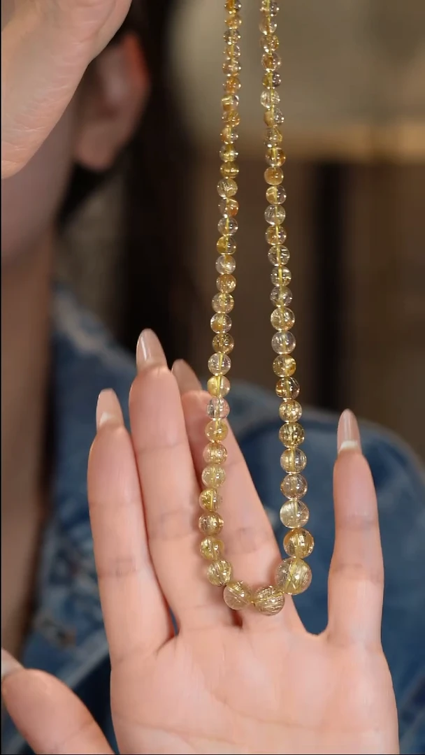 颈饰未镶嵌水晶小板钛晶晶