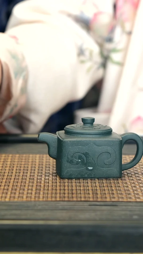 【闪购商品】紫砂茶壶TZP57小饼干 天星绿