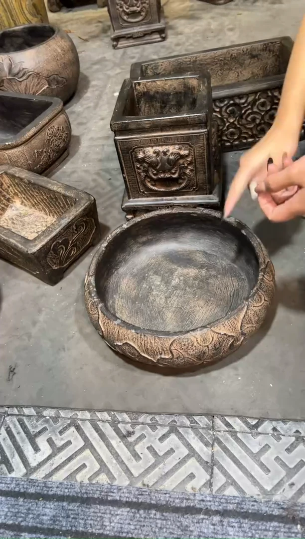 陶土【火山泥】荷韵盆
