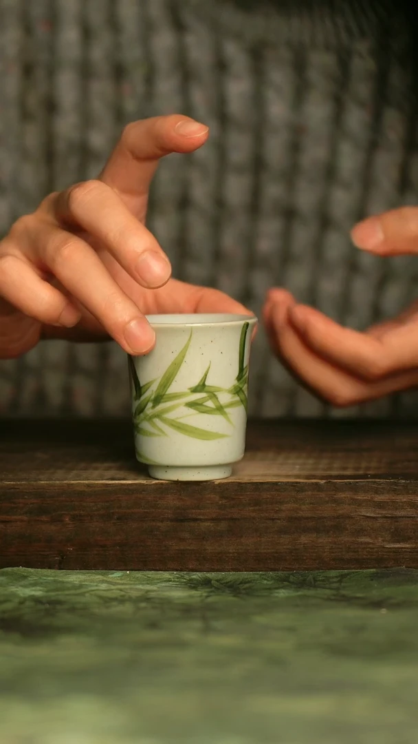 瓷器青诗集手工手绘瓷器