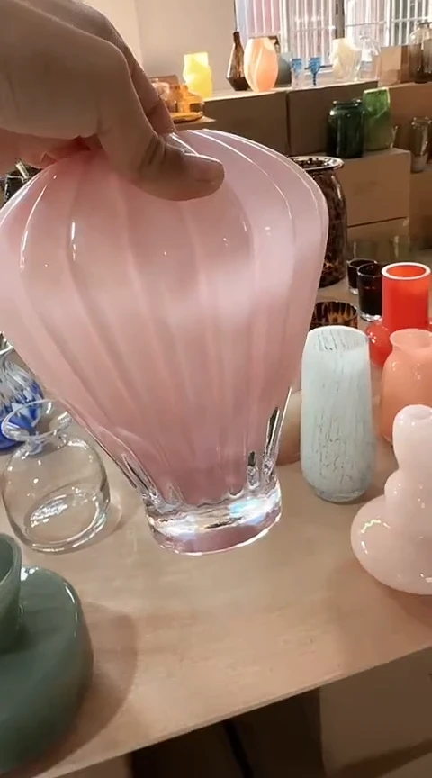 【闪购商品】玻璃粉色热气球