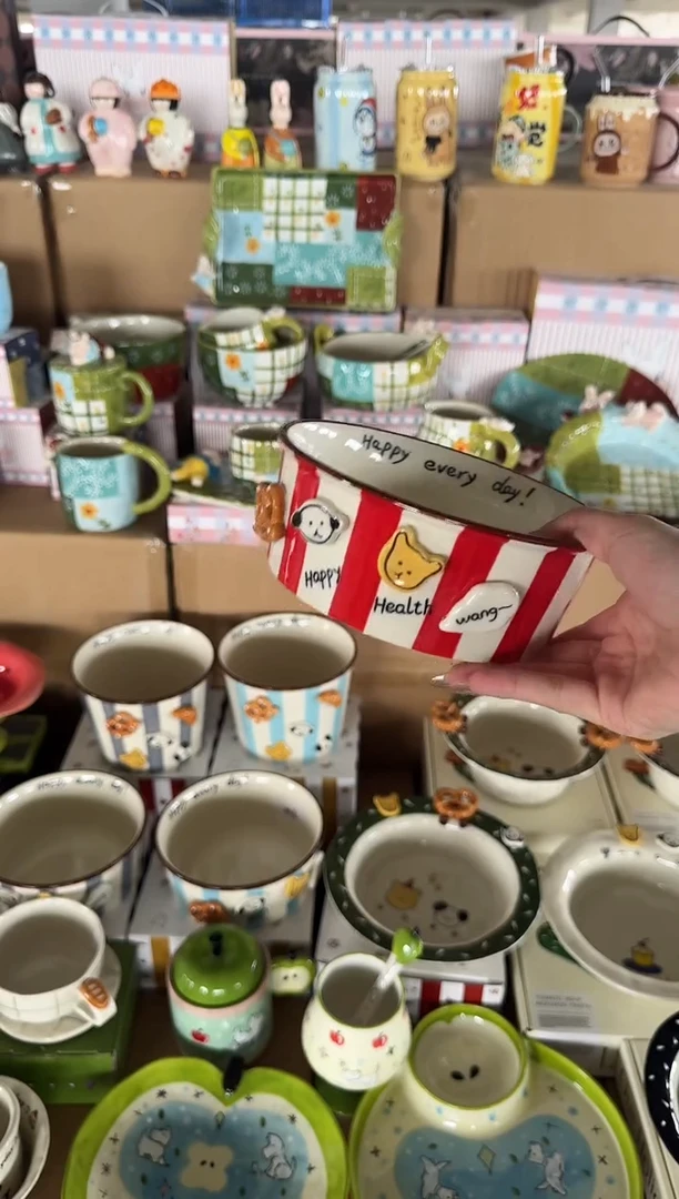 陶瓷【唯品瓷】手工手绘陶瓷直播间