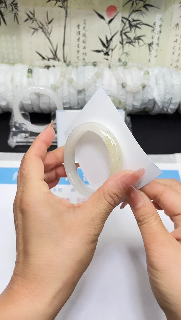 未镶嵌手镯石英质玉A7-54/55/56