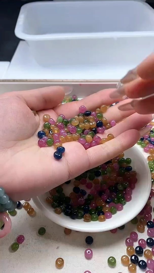 【闪购商品】碧玺颈饰未镶嵌w2099碧*玺算盘6*3mm*30颗