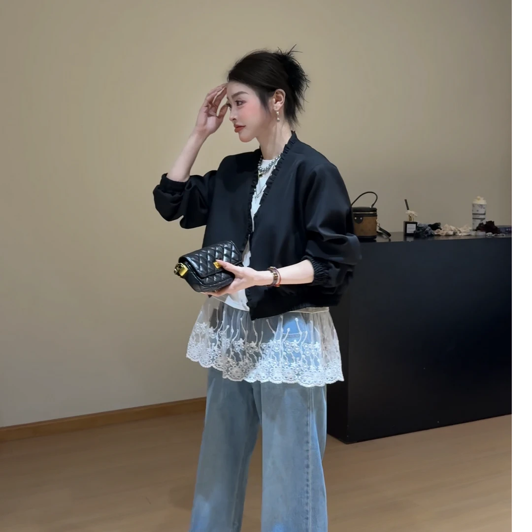 8506新款高级感轻奢春季新品时尚韩版休闲显瘦时尚洋气短款外套女