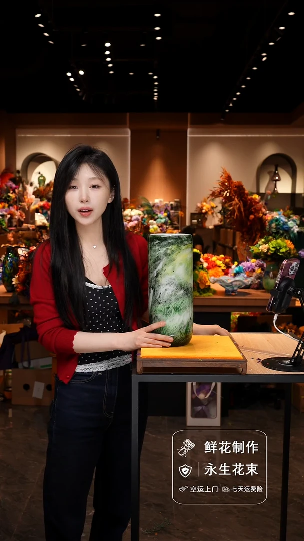 琉璃手工艺品手工花器花束空运包邮送货上门-以图片为准