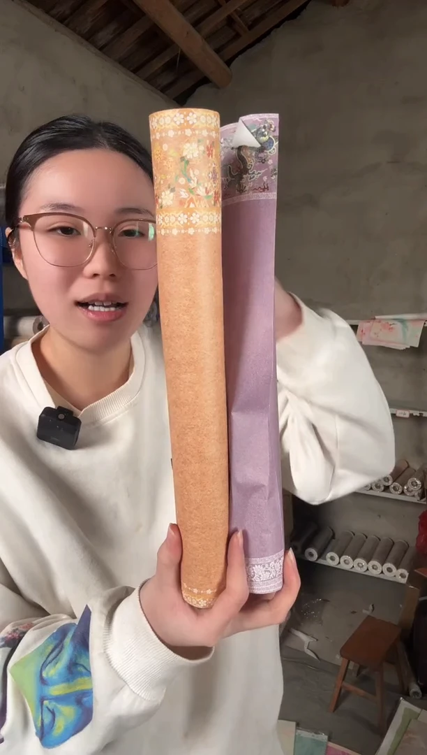 薄款宋锦黄＋紫长卷