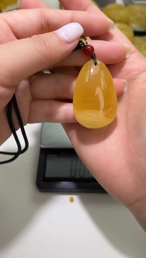 裸石琥珀未镶嵌琥珀蜜蜡吊坠