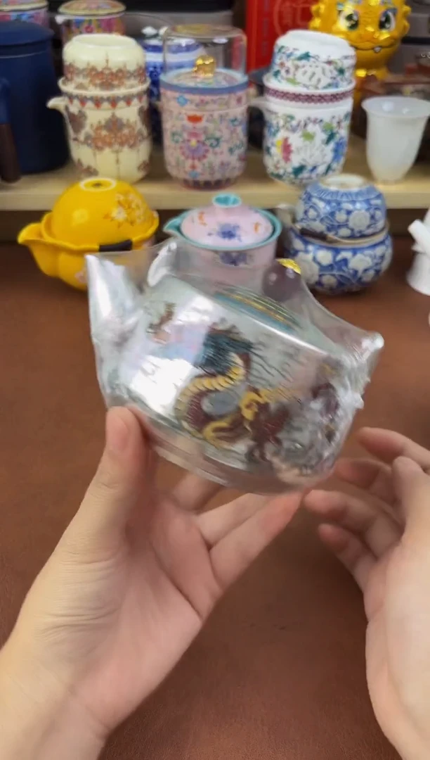 陶瓷茶具摆件旅行套组