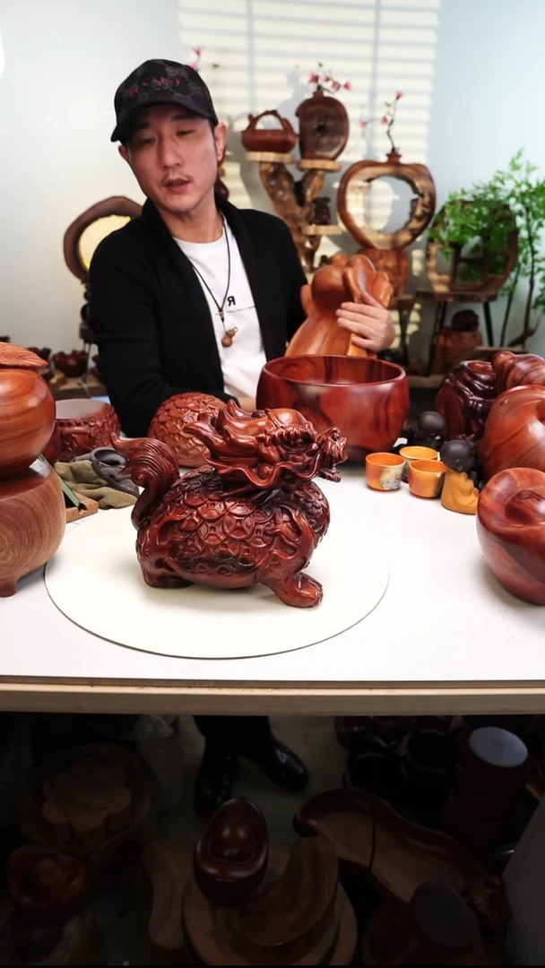 木香樟木摆件/龙龟