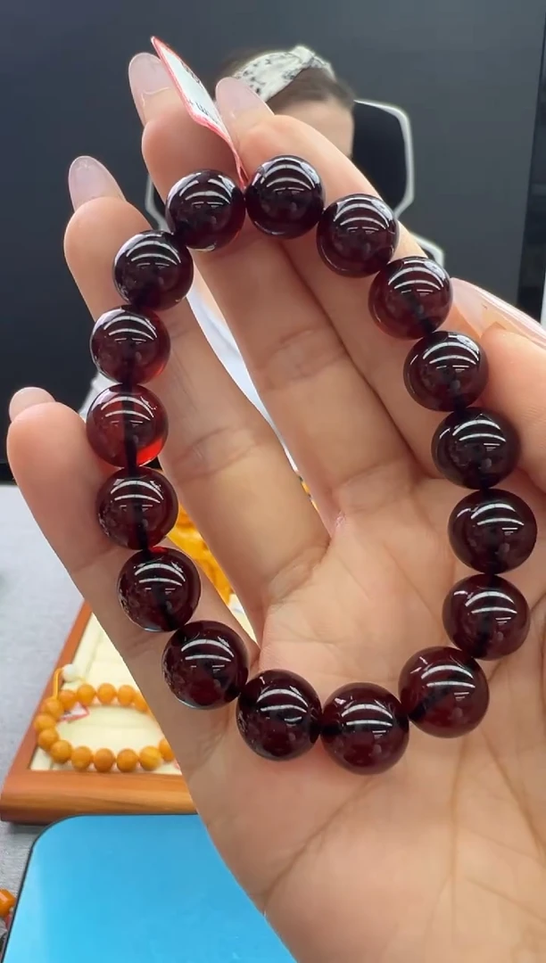 【闪购商品】琥珀手链未镶嵌11秒拍号