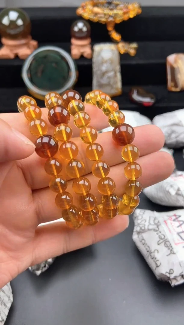 未镶嵌琥珀手链鸿运当头手串【多样性发货其中一