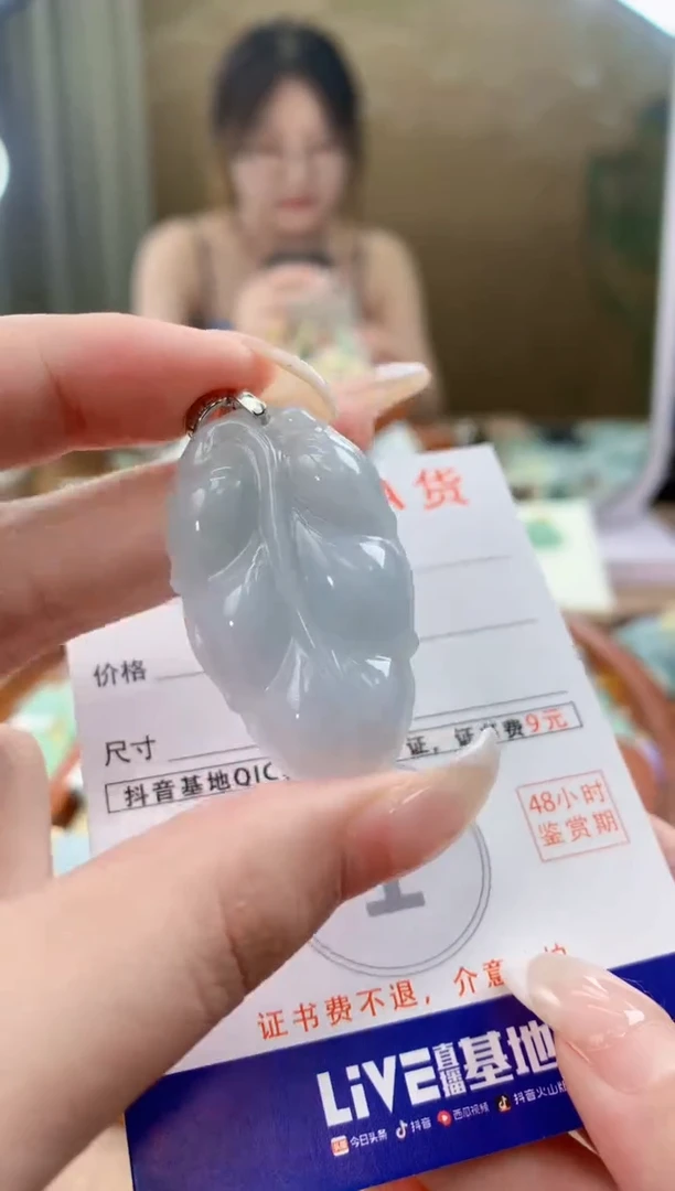 翡翠未镶嵌颈饰天然A货翡翠挂件