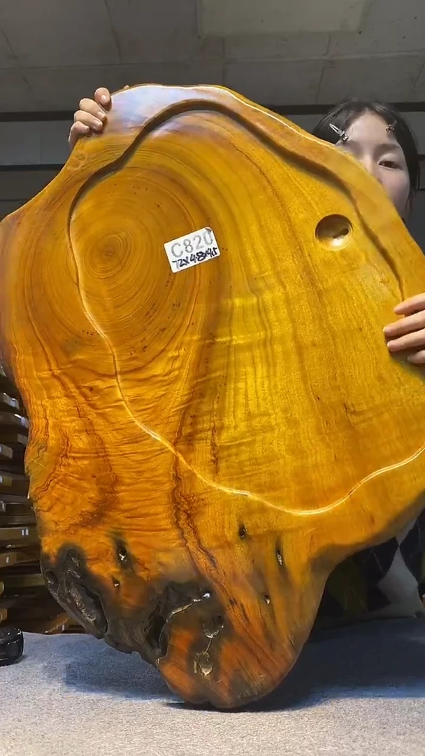 实木原木茶盘 一物一拍(不含配件）