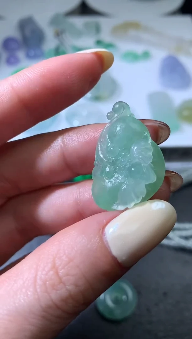 未镶嵌定制翡翠毛货27*18*8.7