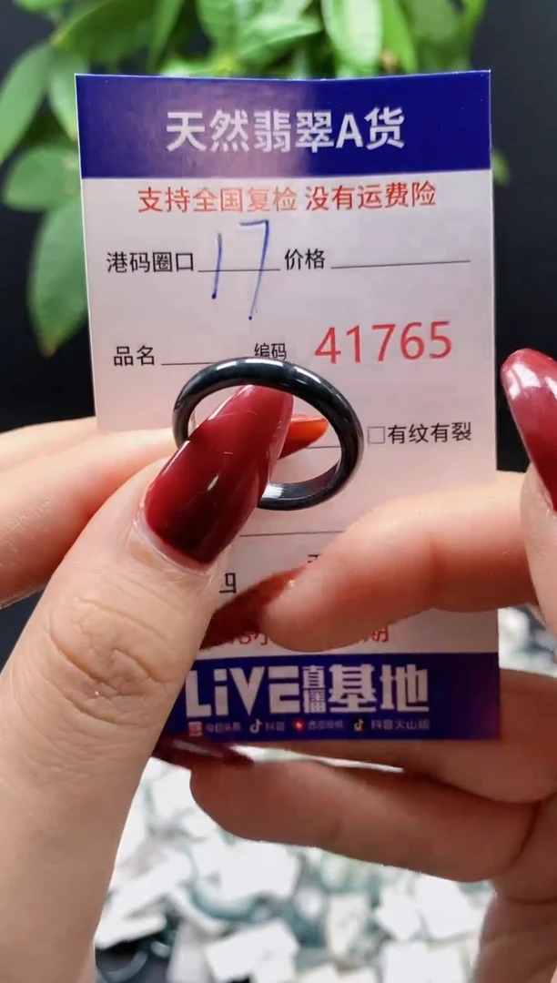 翡翠戒指未镶嵌天然翡翠戒圈1765