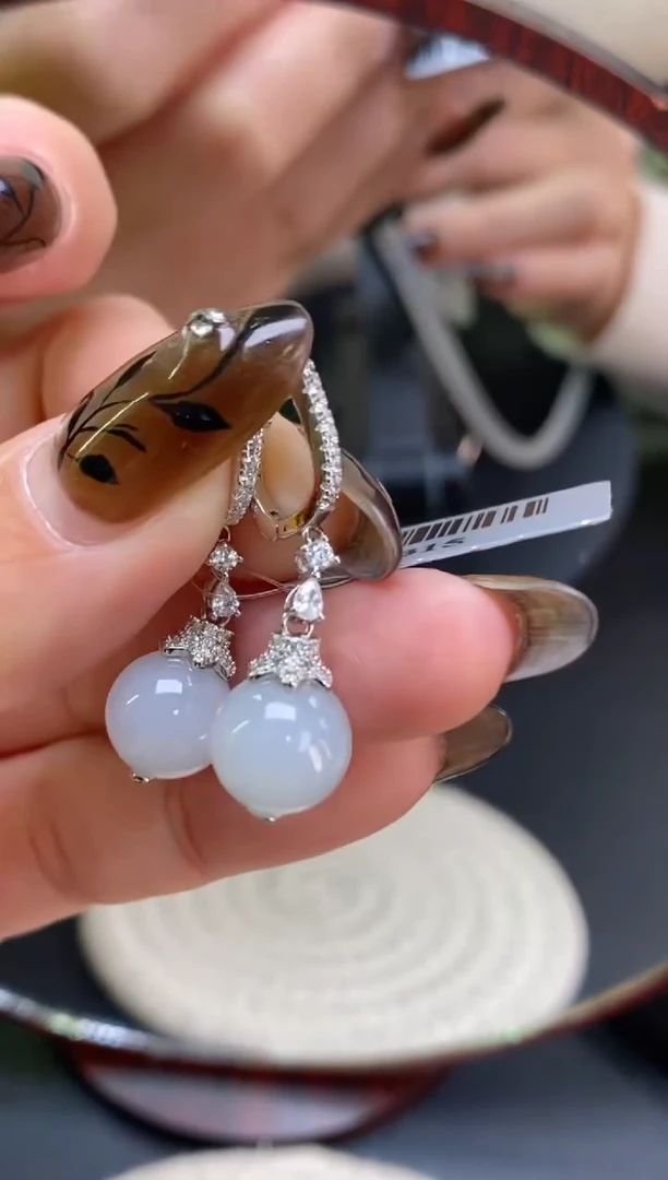 颈饰银S925镶嵌翡翠1615